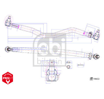 Táhlo řízení FEBI BILSTEIN 196632