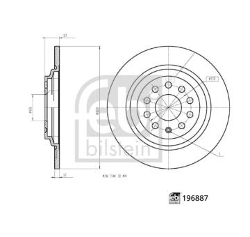 Brzdový kotouč FEBI BILSTEIN 196887