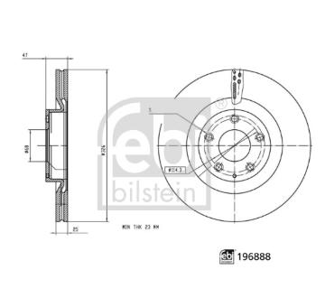 Brzdový kotouč FEBI BILSTEIN 196888