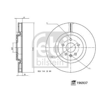 Brzdový kotouč FEBI BILSTEIN 196937