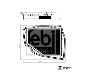 Vzduchový filtr FEBI BILSTEIN 196974