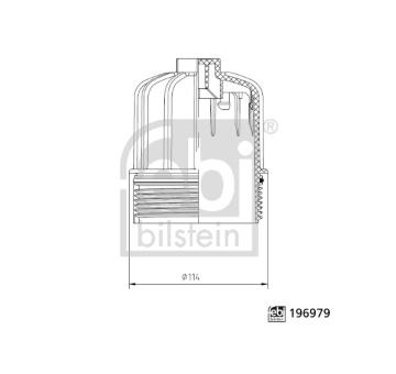 Veko palivového filtra FEBI BILSTEIN 196979