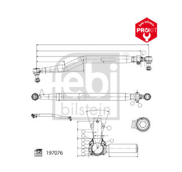 Táhlo řízení FEBI BILSTEIN 197266