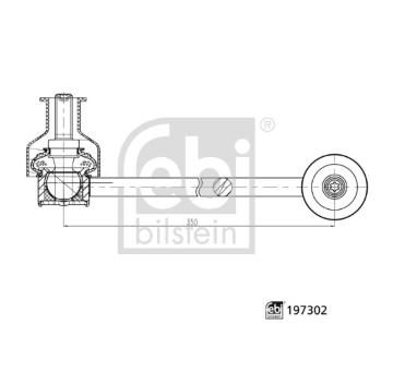 Tyc/vzpera, stabilisator FEBI BILSTEIN 197302