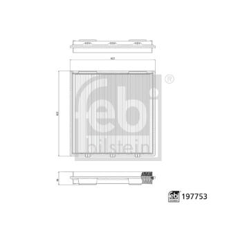 Filter vnútorného priestoru FEBI BILSTEIN 197753