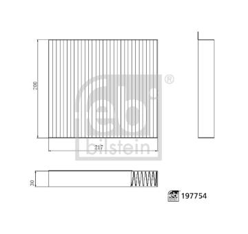 Filter vnútorného priestoru FEBI BILSTEIN 197754