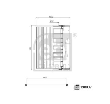 Olejový filtr FEBI BILSTEIN 198037