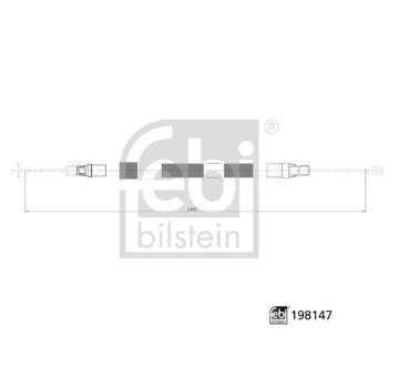 Tazne lanko, parkovaci brzda FEBI BILSTEIN 198147