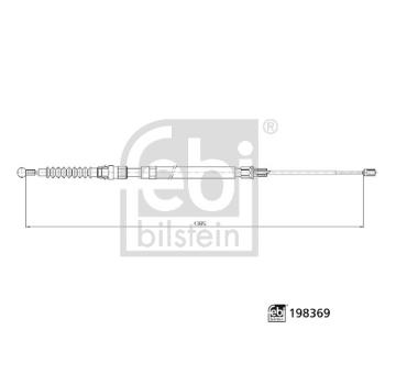 Tažné lanko, parkovací brzda FEBI BILSTEIN 198369