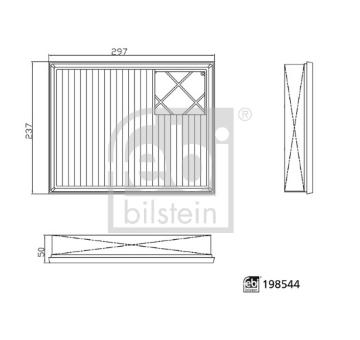 Vzduchový filter FEBI BILSTEIN 198544