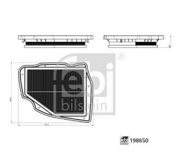 Vzduchový filtr FEBI BILSTEIN 198650