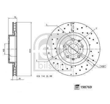 Brzdový kotouč FEBI BILSTEIN 198769