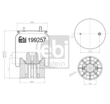 Mech, pneumaticke odpruzeni FEBI BILSTEIN 199257