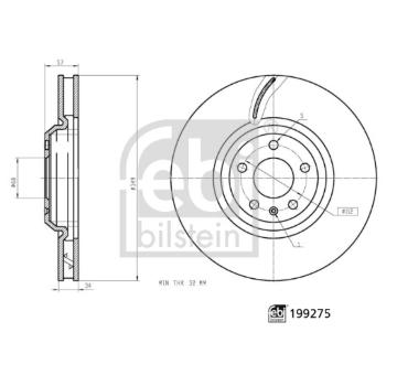 Brzdový kotouč FEBI BILSTEIN 199275