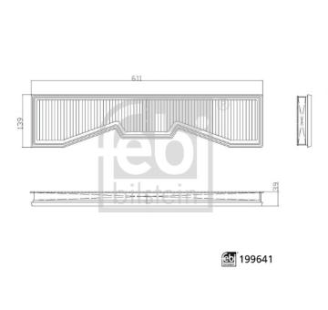 Vzduchový filter FEBI BILSTEIN 199641