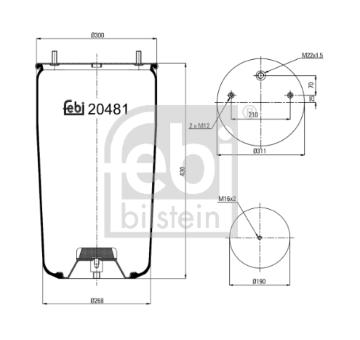 Mech, pneumaticke odpruzeni FEBI BILSTEIN 20481