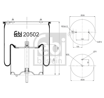 Mech, pneumaticke odpruzeni FEBI BILSTEIN 20502