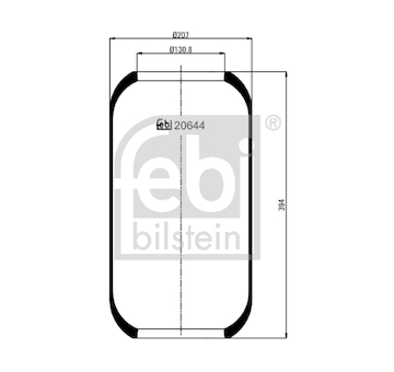 Mech, pneumaticke odpruzeni FEBI BILSTEIN 20644