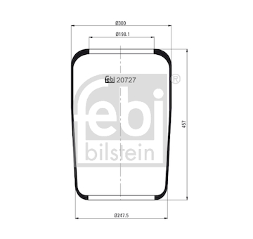 Mech, pneumaticke odpruzeni FEBI BILSTEIN 20727