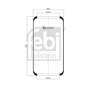 Mech, pneumaticke odpruzeni FEBI BILSTEIN 20897