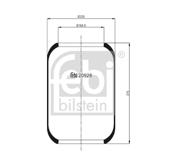 Mech, pneumaticke odpruzeni FEBI BILSTEIN 20928