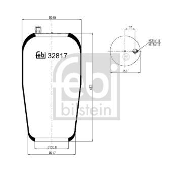 Mech, pneumaticke odpruzeni FEBI BILSTEIN 32817