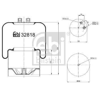 Mech, pneumaticke odpruzeni FEBI BILSTEIN 32818