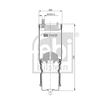 Mech, zaveseni kabiny FEBI BILSTEIN 35436