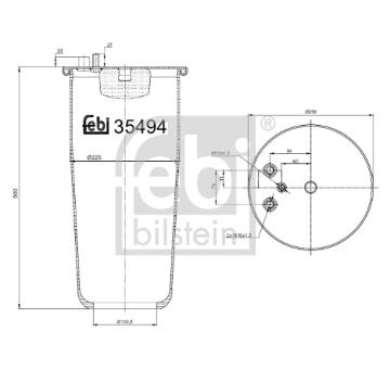 Mech, pneumaticke odpruzeni FEBI BILSTEIN 35494