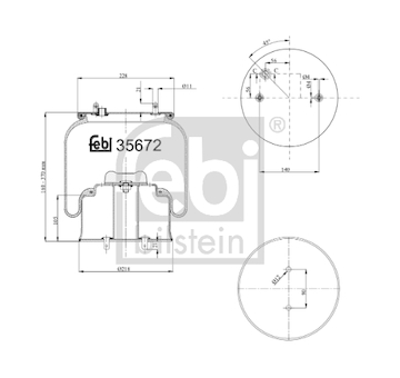 Mech, pneumaticke odpruzeni FEBI BILSTEIN 35672