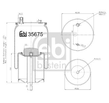 Mech, pneumaticke odpruzeni FEBI BILSTEIN 35675