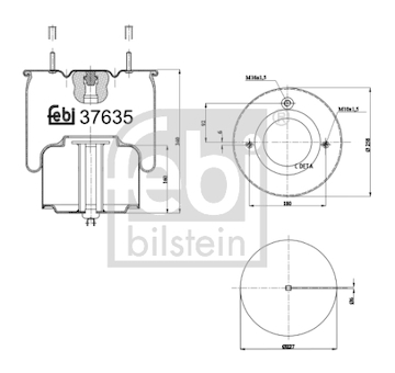 Mech, pneumaticke odpruzeni FEBI BILSTEIN 37635