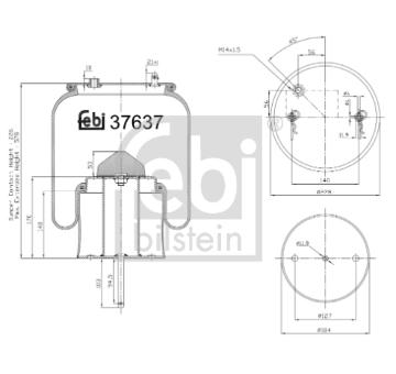 Mech, pneumaticke odpruzeni FEBI BILSTEIN 37637