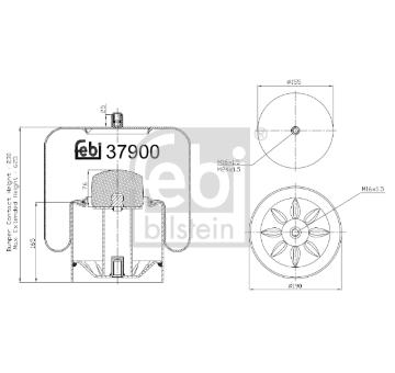 Mech, pneumaticke odpruzeni FEBI BILSTEIN 37900