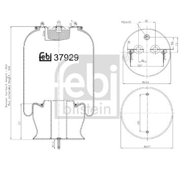 Mech, pneumaticke odpruzeni FEBI BILSTEIN 37929