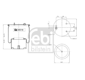 Mech, pneumaticke odpruzeni FEBI BILSTEIN 38319