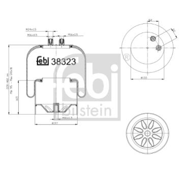 Mech, pneumaticke odpruzeni FEBI BILSTEIN 38323