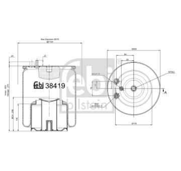 Mech, pneumaticke odpruzeni FEBI BILSTEIN 38419