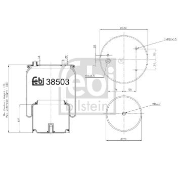 Mech, pneumaticke odpruzeni FEBI BILSTEIN 38503