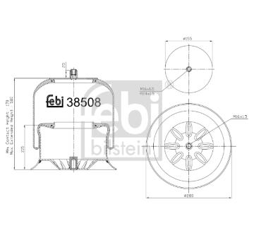 Mech, pneumaticke odpruzeni FEBI BILSTEIN 38508