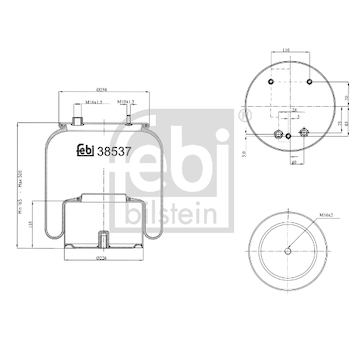 Mech, pneumaticke odpruzeni FEBI BILSTEIN 38537