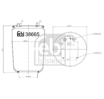 Mech, pneumaticke odpruzeni FEBI BILSTEIN 38665