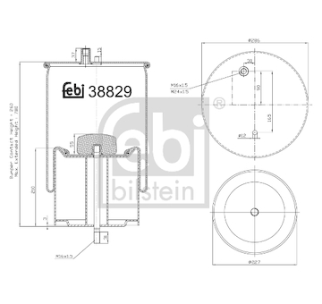 Mech, pneumaticke odpruzeni FEBI BILSTEIN 38829