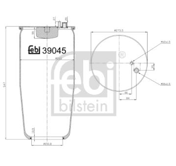 Mech, pneumaticke odpruzeni FEBI BILSTEIN 39045