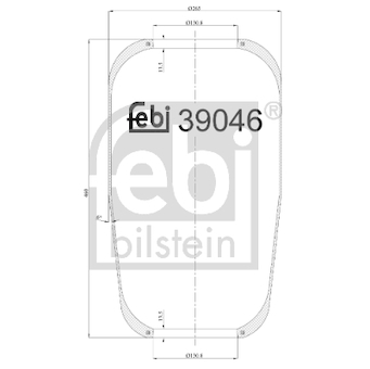 Mech, pneumaticke odpruzeni FEBI BILSTEIN 39046