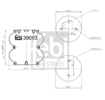 Mech, pneumaticke odpruzeni FEBI BILSTEIN 39093