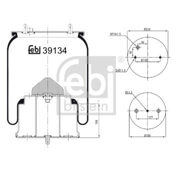 Mech, pneumaticke odpruzeni FEBI BILSTEIN 39134