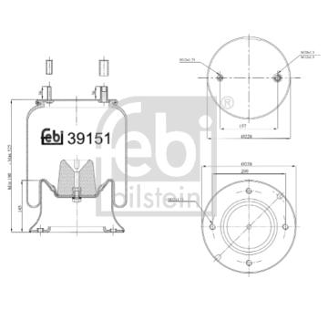 Mech, pneumaticke odpruzeni FEBI BILSTEIN 39151