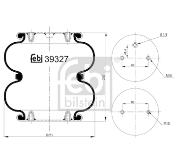 Mech, pneumaticke odpruzeni FEBI BILSTEIN 39327