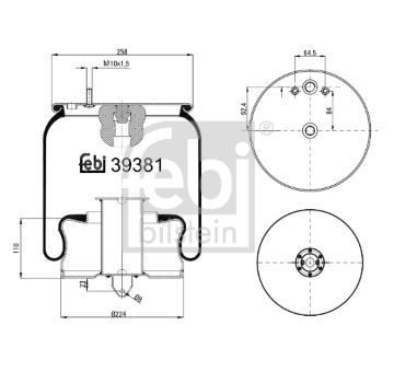 Mech, pneumaticke odpruzeni FEBI BILSTEIN 39381